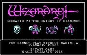 Wizardry II - The Knight of Diamonds title
